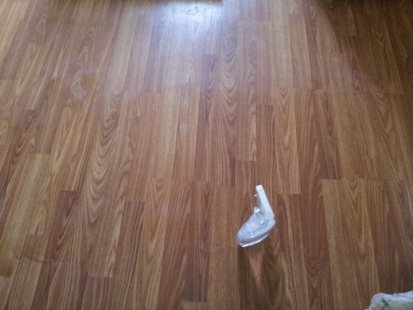 Carpet tape residue removed